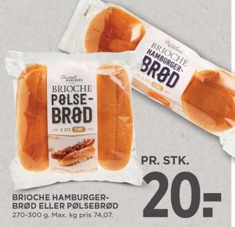 MENY BRIOCHE HAMBURGER-BRØD ELLER PØLSEBRØD tilbud