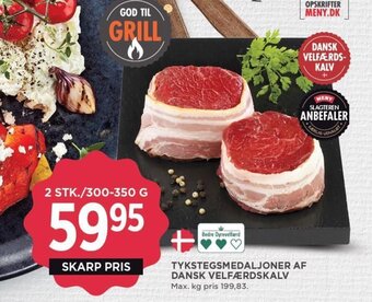 MENY TYKSTEGSMEDALJONER AF DANSK VELFÆRDSKALV tilbud