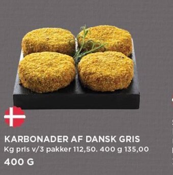 KARBONADER AF DANSK GRIS
