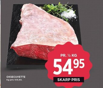 MENY OKSECUVETTE tilbud
