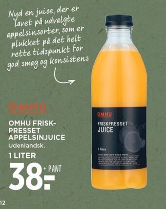 MENY OMHU FRISK-PRESSET APPELSINJUICE tilbud