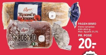 PÅGEN BRØD