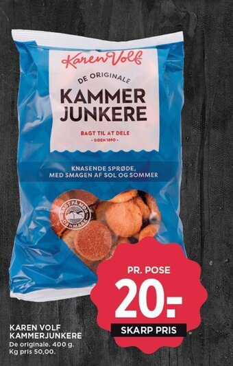 MENY KAREN VOLF KAMMERJUNKERE tilbud