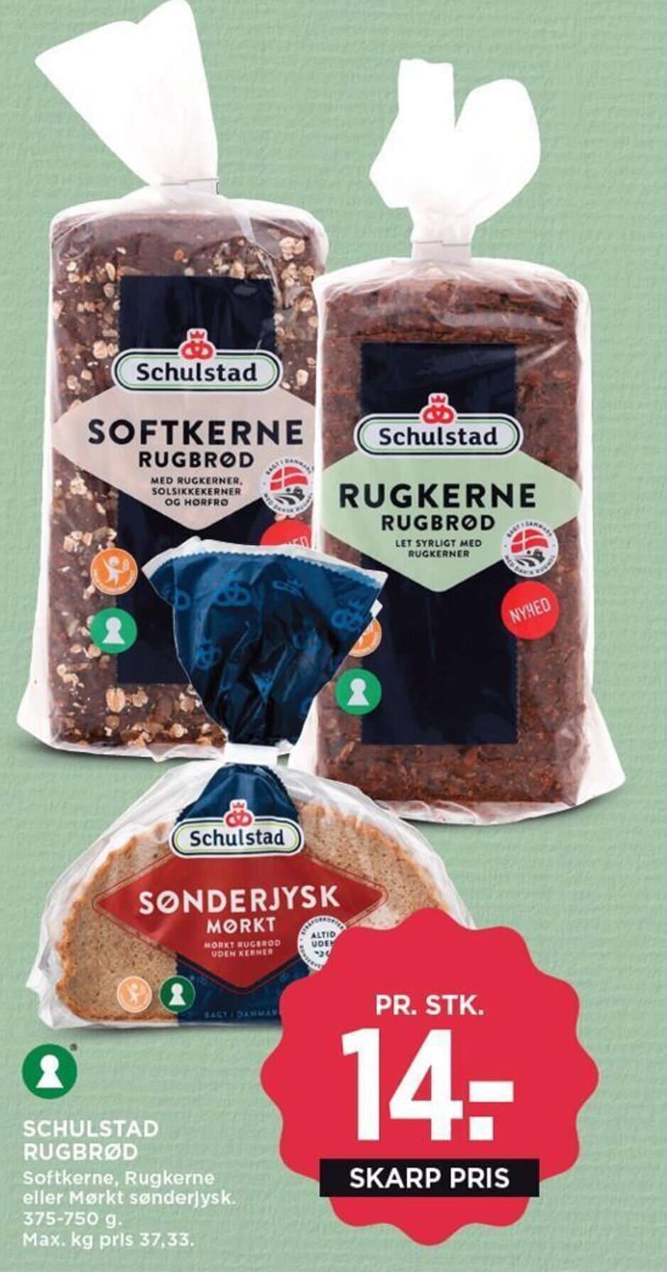 MENY SCHULSTAD RUGBRØD tilbud