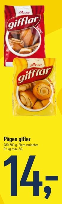 Føtex Gifflar kager tilbud