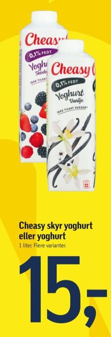 Føtex Cheasy yoghurt skovbær tilbud
