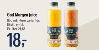 Godmorgen appelsinjuice