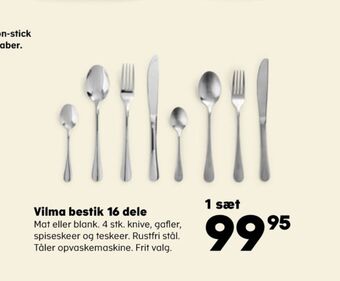 Kvickly Ukendt bestik tilbud