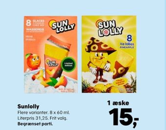 Kvickly Sun lolly is frys selv tilbud
