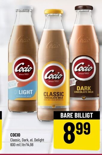 Cocio chokolademælk dark