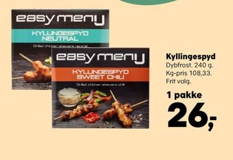 Easy meny kyllingespyd