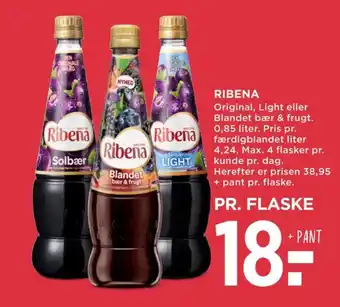 MENY Ribena konc. frugtsaft tilbud