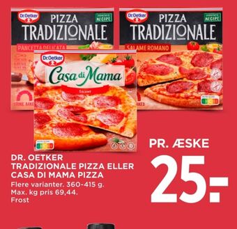 MENY Tradizionale pizza tilbud