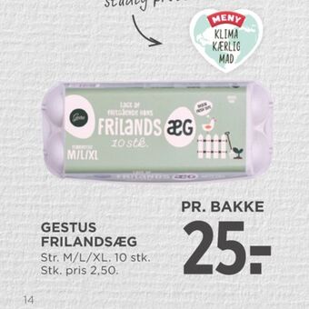 MENY Gestus æg tilbud