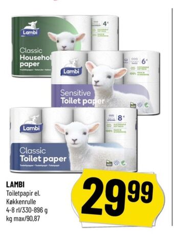 Sensitive toiletpapir