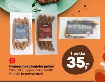 SuperBrugsen Hanegal frankfurter tilbud