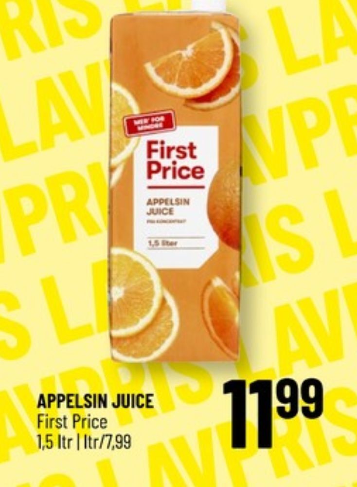 Løvbjerg First price appelsinjuice tilbud