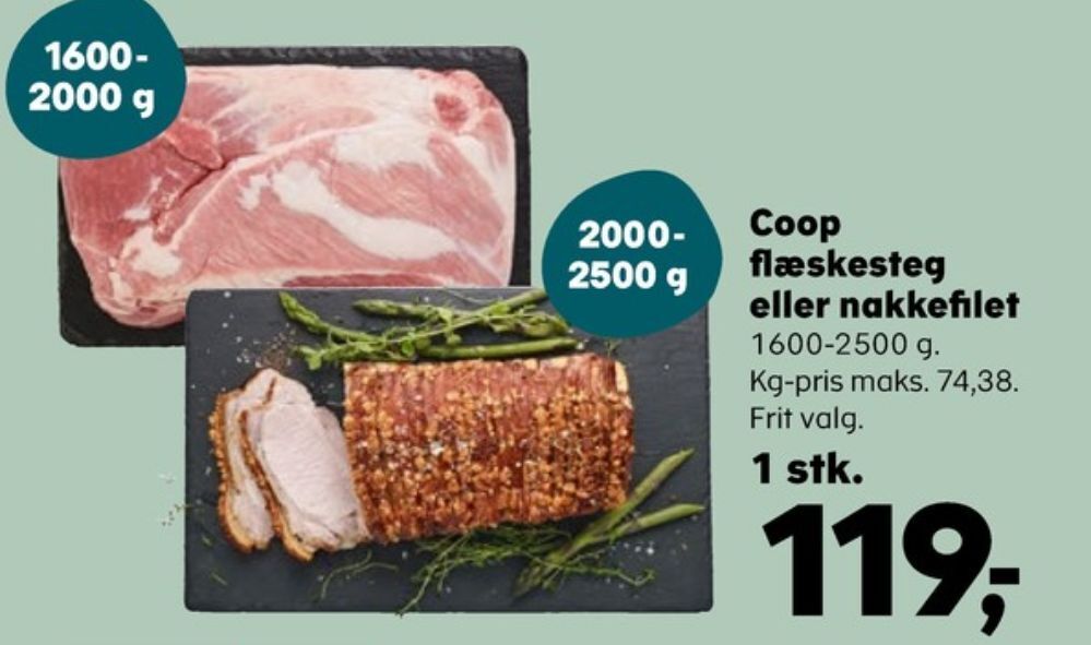 SuperBrugsen Coop flæskesteg tilbud