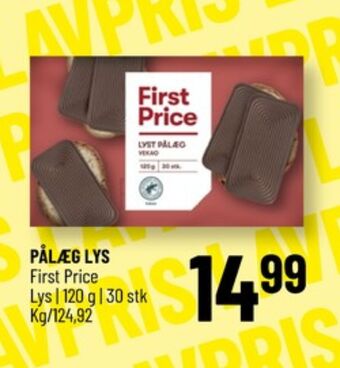 First price pålægschokolade lys