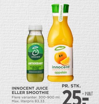 MENY Innocent appelsinjuice tilbud