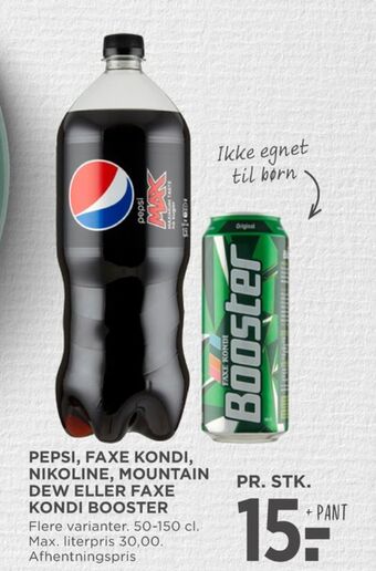 MENY Pepsi max cola tilbud