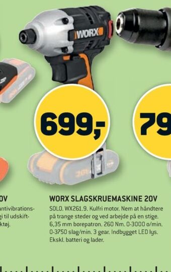 Worx professional slagskruemaskine