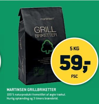 XL-BYG Martinsen grillbriketter tilbud
