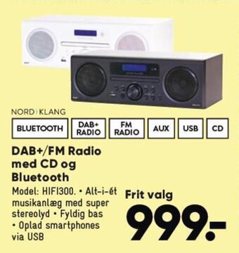Bilka DAB+/FM Radio med CD og Bluetooth tilbud
