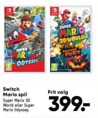 Bilka Switch Mario spil tilbud
