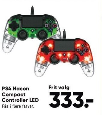 Bilka PS4 Nacon Compact Controller LED tilbud