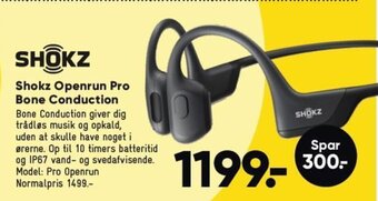 Bilka Shokz Openrun Pro Bone Conduction tilbud