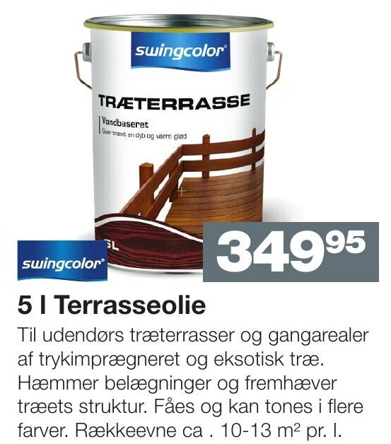 Bauhaus 5 L Terrasseolie tilbud