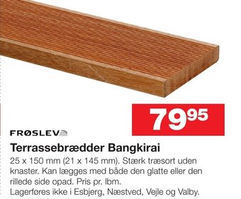 Terrassebrædder Bangkirai