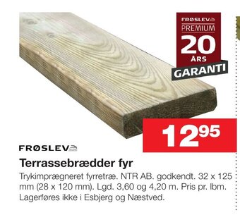 Bauhaus Terrassebrædder fyr tilbud