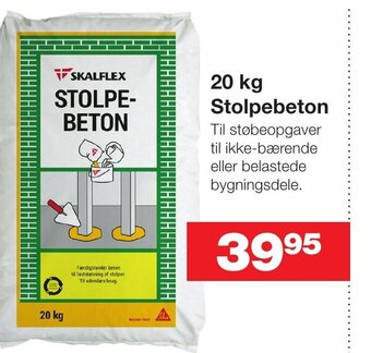 Bauhaus 20 kg Stolpebeton tilbud