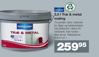 2,5 I Træ & metal maling