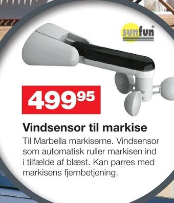 Vindsensor til markise