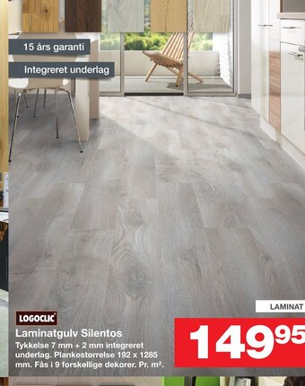Bauhaus Laminatgulv Silentos tilbud