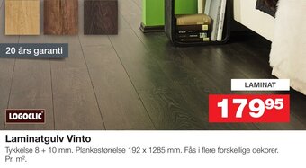 Bauhaus Laminatgulv Vinto tilbud