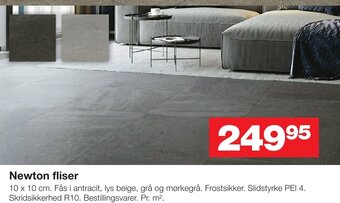 Bauhaus Newton fliser tilbud