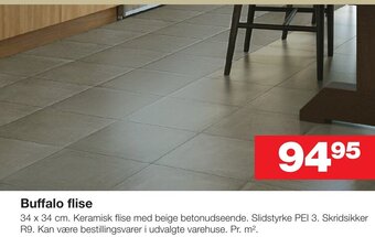 Bauhaus Buffalo flise tilbud