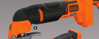 Bauhaus BLACK+ DECKER Akku Multicutter 18V tilbud