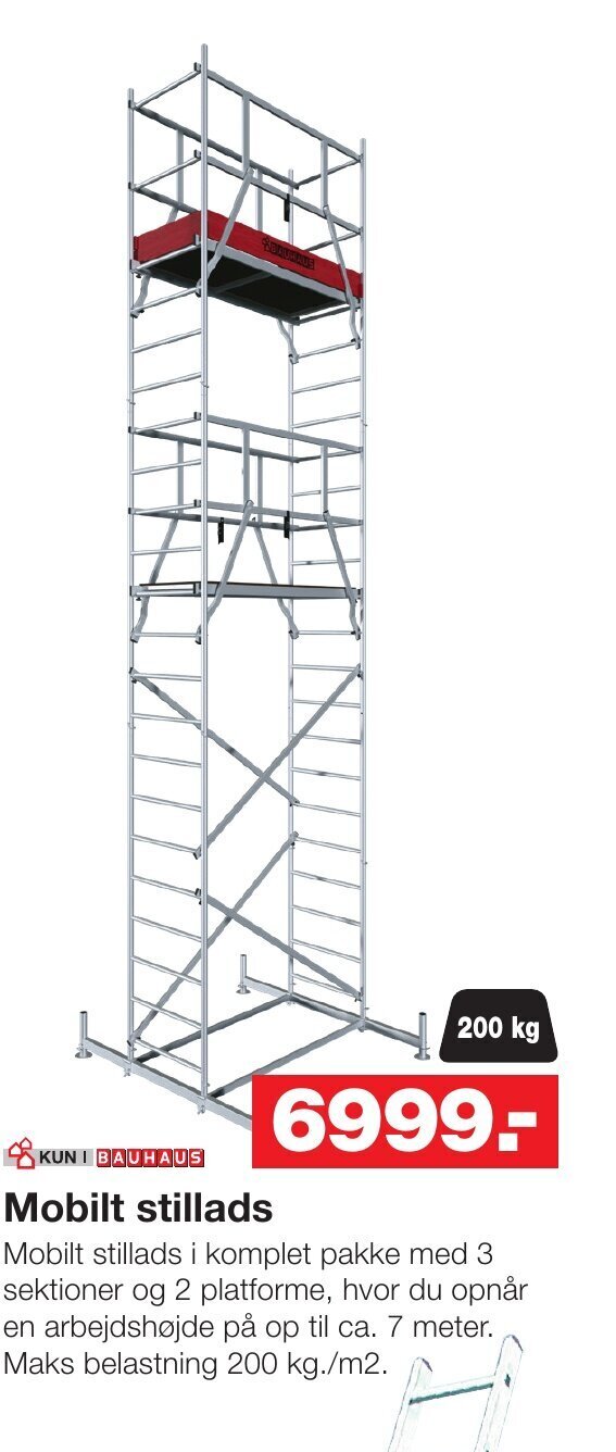 Bauhaus Mobilt stillads tilbud