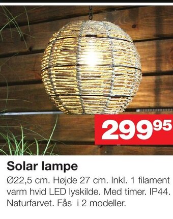 Solar lampe
