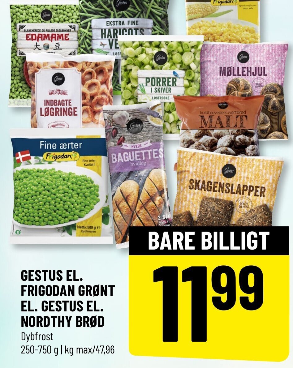 Løvbjerg GESTUS EL. FRIGODAN GRØNT EL. GESTUS EL. NORDTHY BRØD tilbud