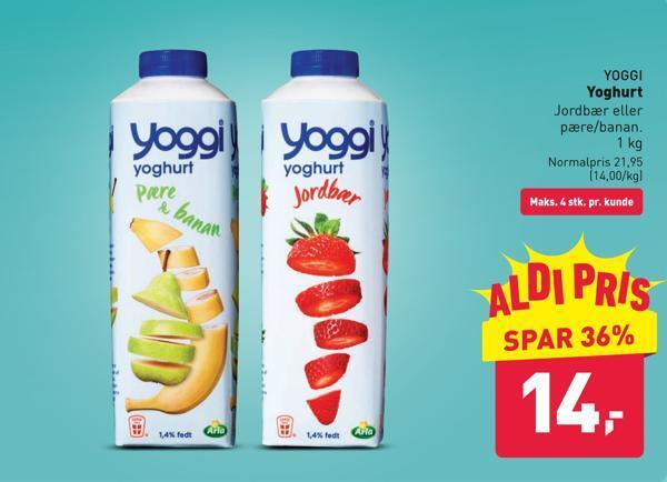 ALDI Yoghurt tilbud