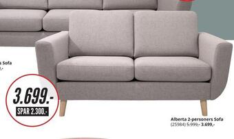 My Home Alberta 2-personers sofa tilbud