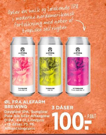 MENY Øl fra alefarm brewing tilbud