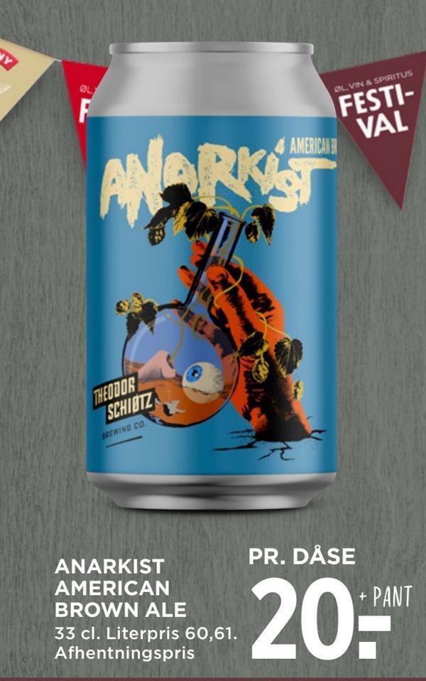 MENY Anarkist american brown ale tilbud