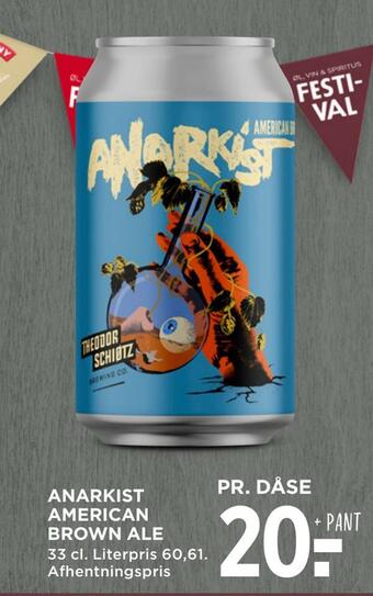 MENY Anarkist american brown ale tilbud